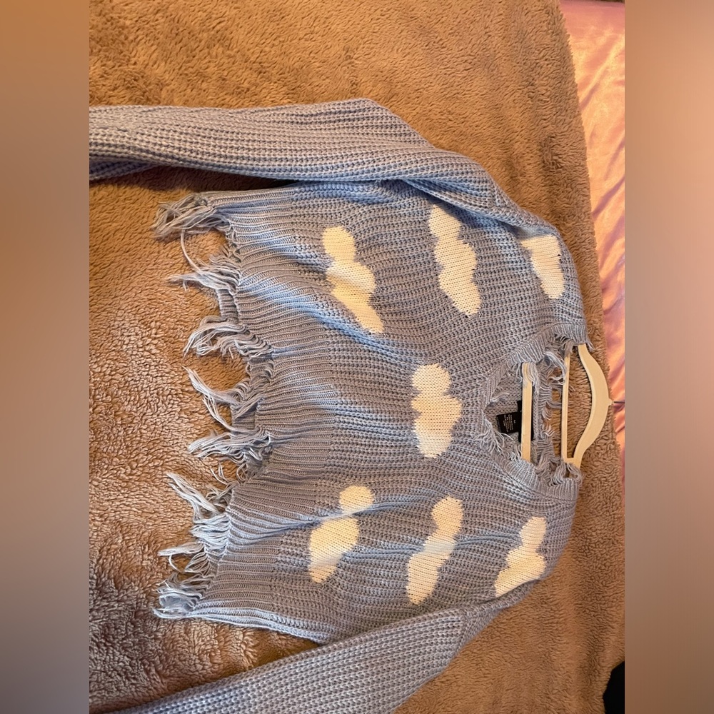 Long sleeve knitted crop